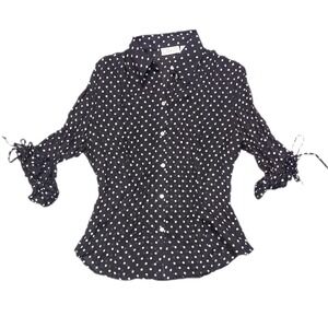 Caviar button up‎ blouse SKUW302